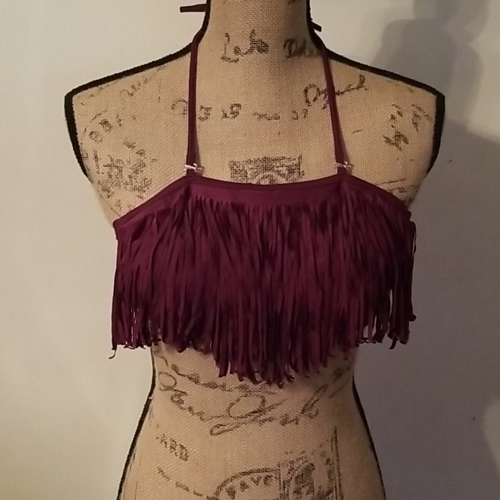 Fringed Bikini Top